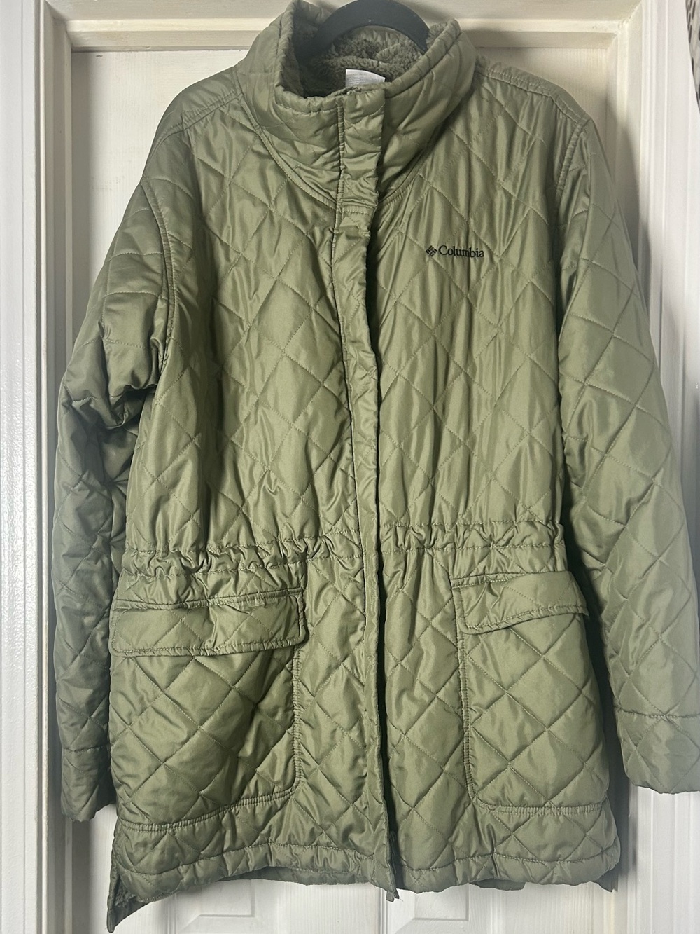 Columbia Women's Copper Crest Novelty Quilted Puffer Coat - Stone Green XXL - Picture 2 of 6